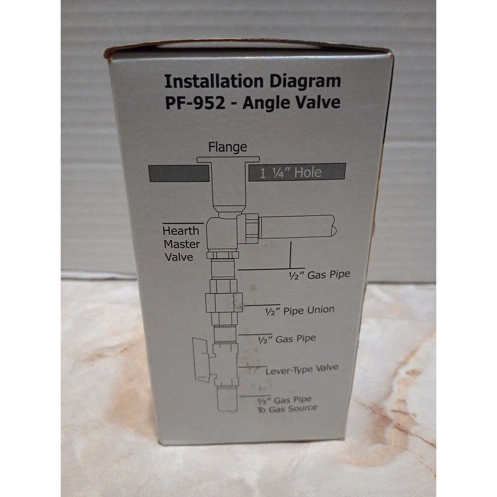 HearthMaster PRO-FLEX Vented or vent-free Gas Log Keyed gas valve kit PF-952-NIC